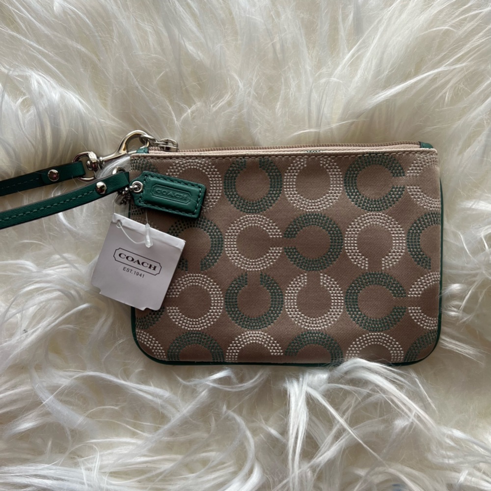 COACH Ashley Dot OP Art Small Clutch Wristlet (F49460)